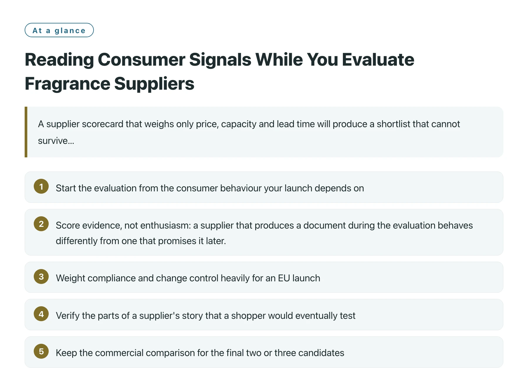 Reading Consumer Signals While You Evaluate Fragrance Suppliers——全文要点速览