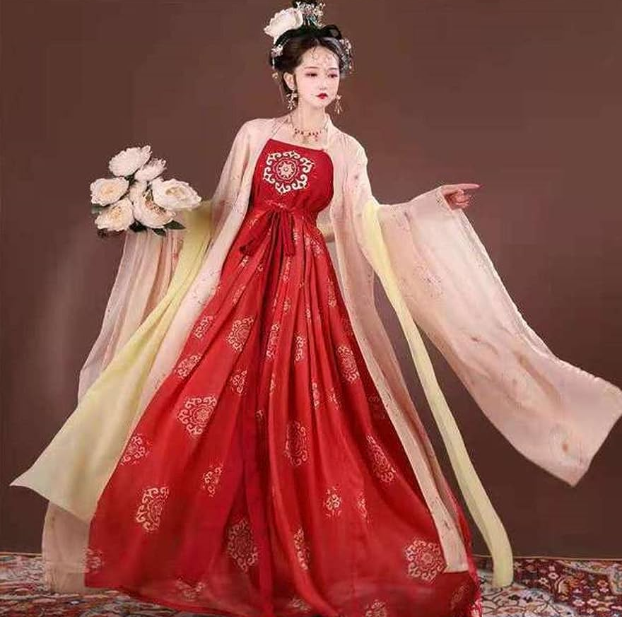 Hanfu Dresses Women's Chinese Traditional Song Dynasty Ancient Oriental Cosplay Performance Clothes Women Elegant Fairy Dress : Amazon