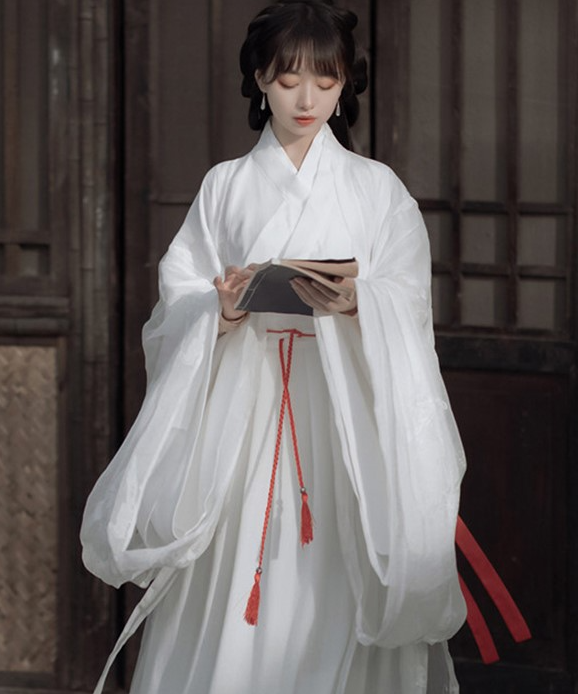 Fashion Hanfu Traditional Chinese Dress White Hanfu Dress