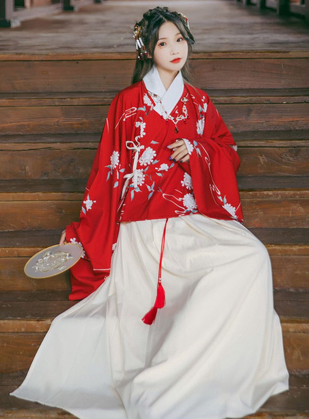 What are the different types of Hanfu collars