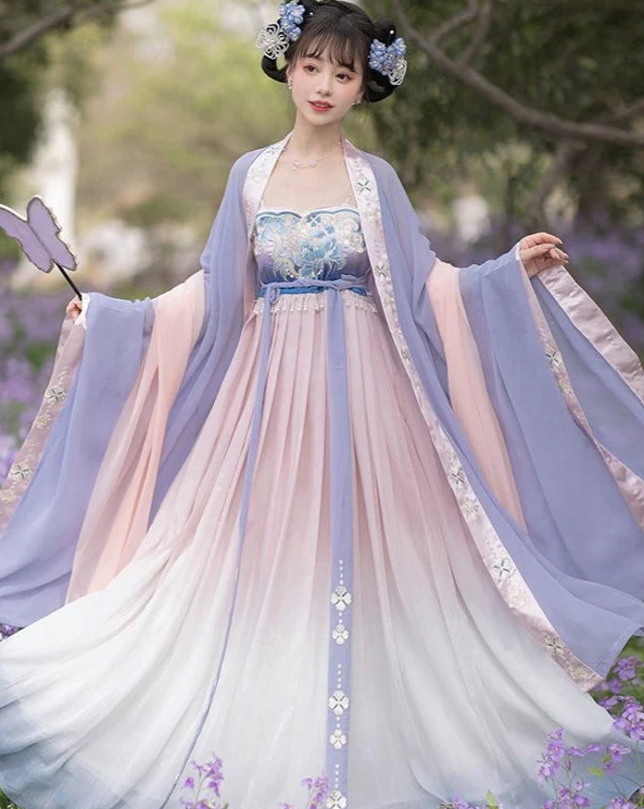 Purple Hanfu Dress Costumes Set for 