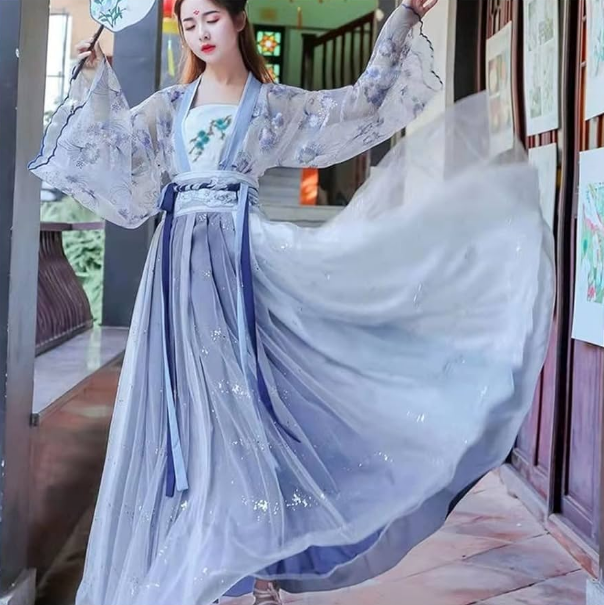 Dress Traditional Women Flower Hanfu Dress Ancient Chinese Costume Beautiful Dance Hanfu Originale Princess Tang Dynasty Robe 