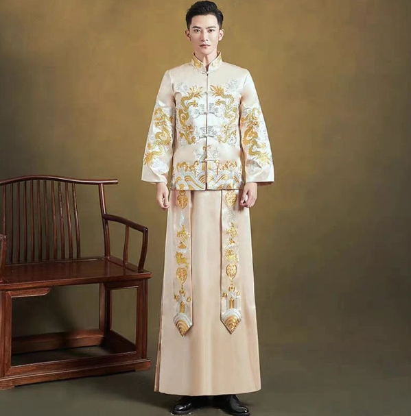 Traditional Chinese Men Tang Suit