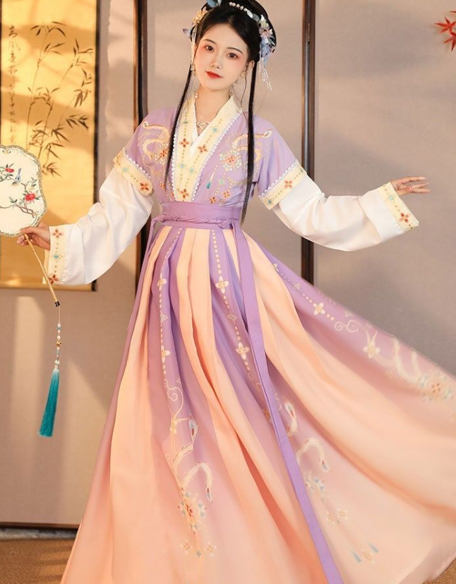 What are the parts of a traditional hanfu