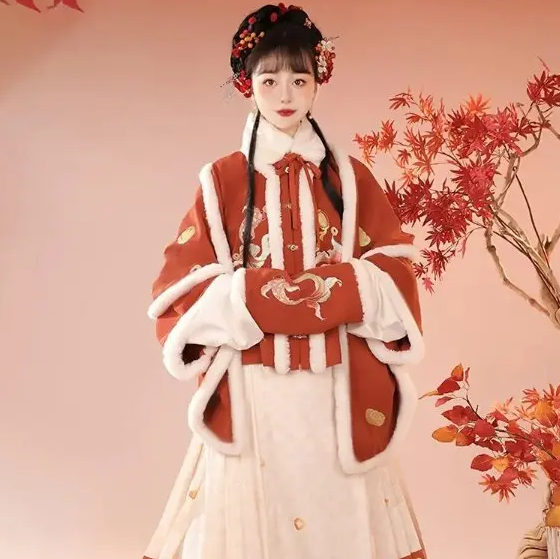 Hanfu Mamianqun Skirt Ancient Chinese Traditional Costume The Ming Dynasty Women's Clothing
