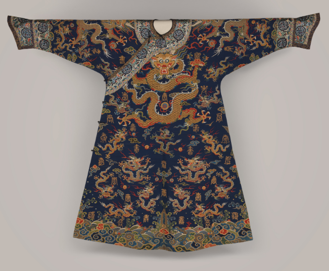 What were the four categories of the Qing imperial robes
