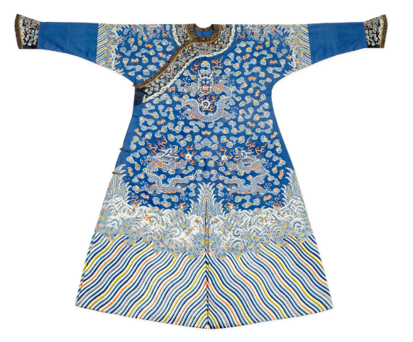 What were the four categories of the Qing imperial robes