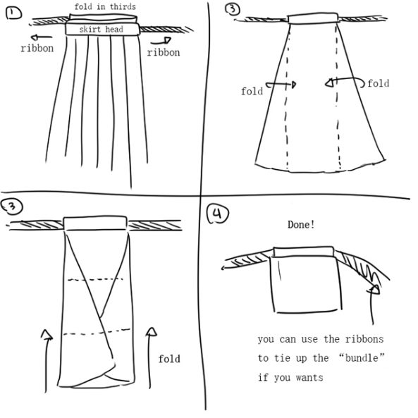 Which way is hanfu folded